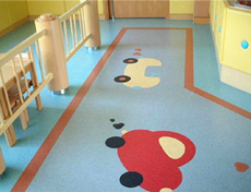 幼兒園pvc地板膠工程案例