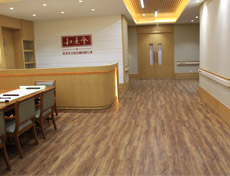 環保pvc地板木紋餐廳地面工程案例