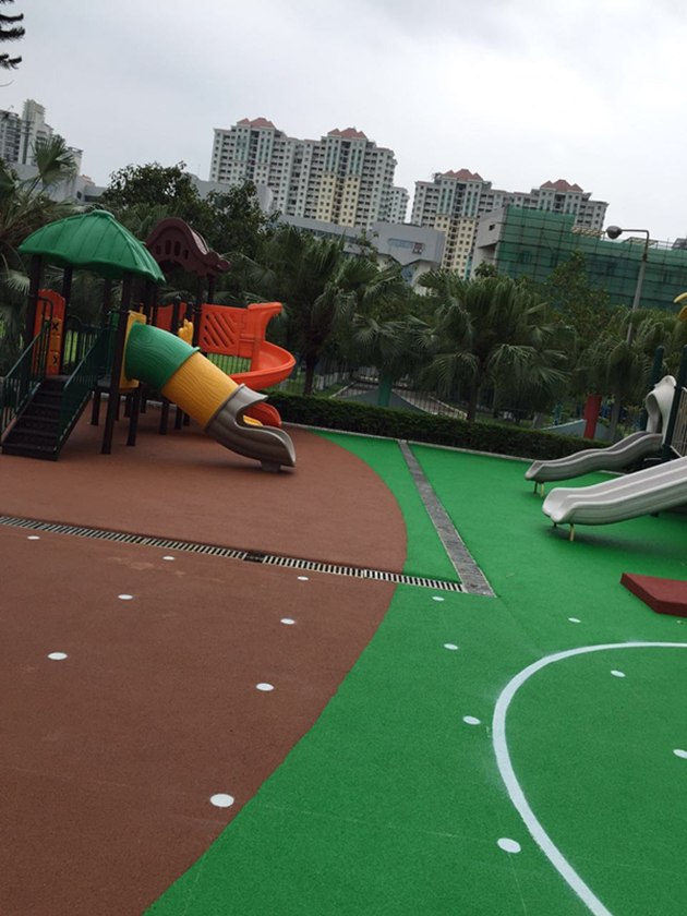 幼兒園室外epdm橡膠地板—駐港部隊(duì)幼兒園
