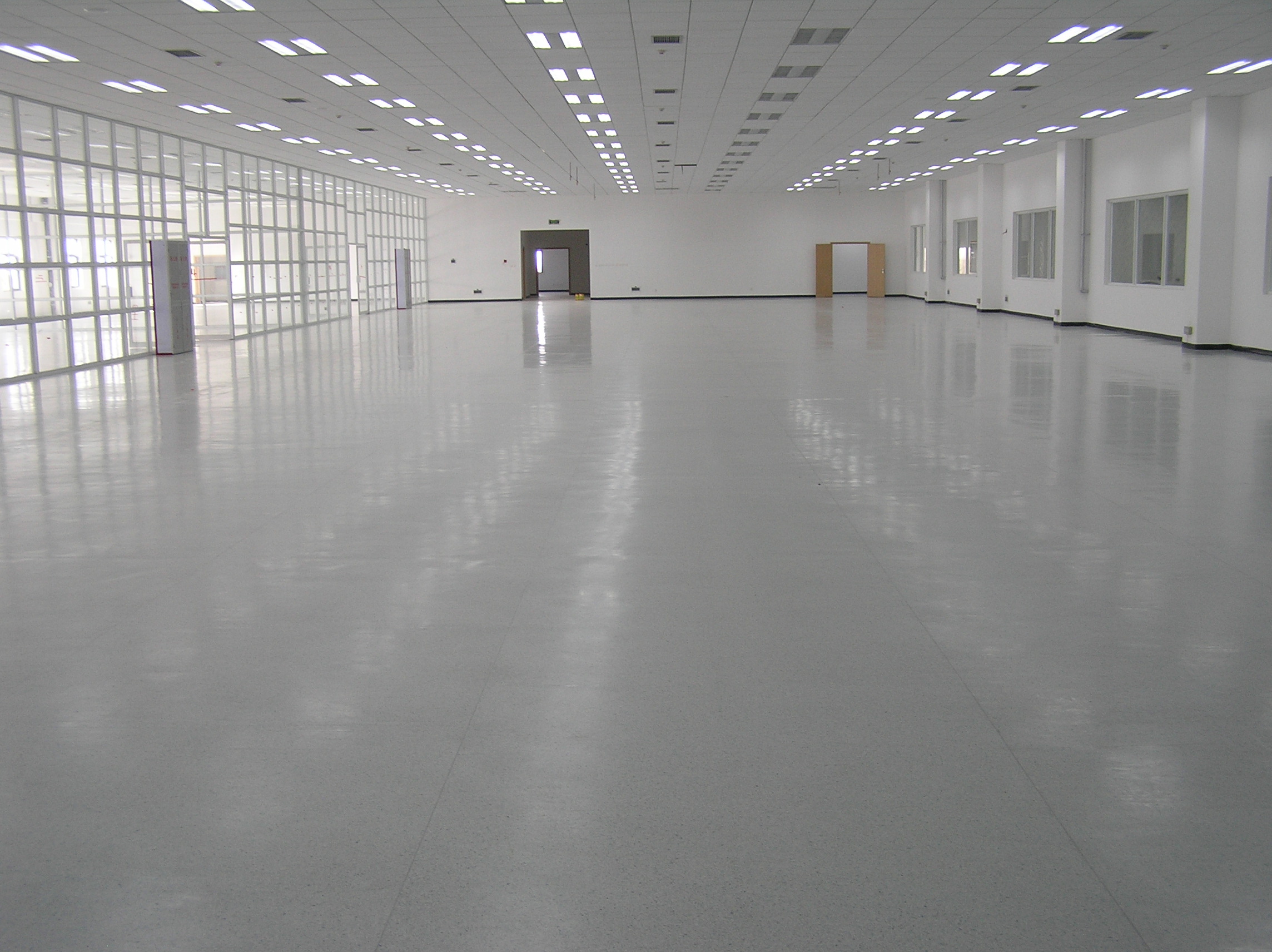 廣州利口福食品廠潔凈車間pvc地板地面施工